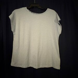 SHEIN Soft light blue Short Sleeve Tee